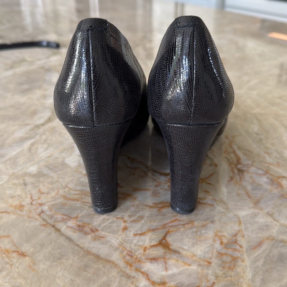 Rockport peep toe wedge navy 8 - Picture 4 of 9